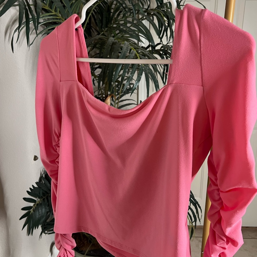 H&M Long Sleeve Hot Pink Shirt